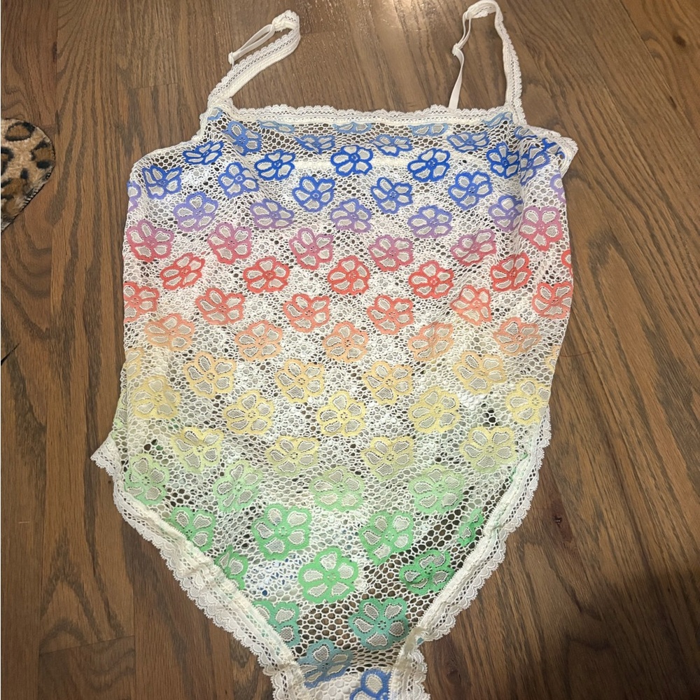 Colorful Crochet bodysuit